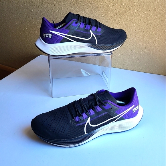 Nike TCU Horned Frogs Air Zoom Pegasus 38 Purple/Black DJ0855-001 | Men\'s 13
